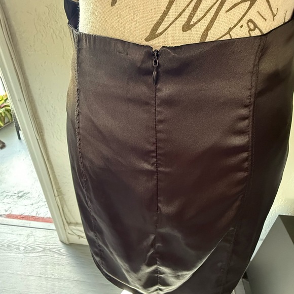 2Bella Chic Black Satin Mini Dress - Picture 9 of 11